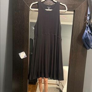 Athleta Santorini Black Sleeveless Mini Dress
